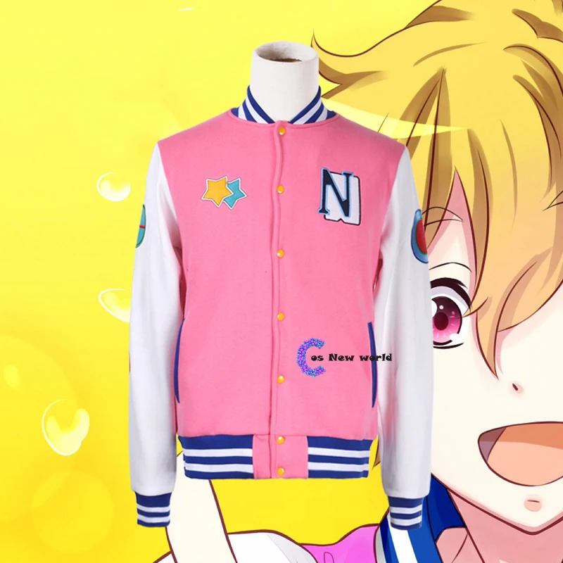 Anime Iwatobi Swim Club Hazuki Nagisa Cosplay Jacket Tachibana Makoto Baseball Unisex Pink Hoodies Sportwear Coat | Тематическая