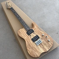 tl electric guitar mahogany body spalted maple top rosewood fingerboard natural satin finish can be customized