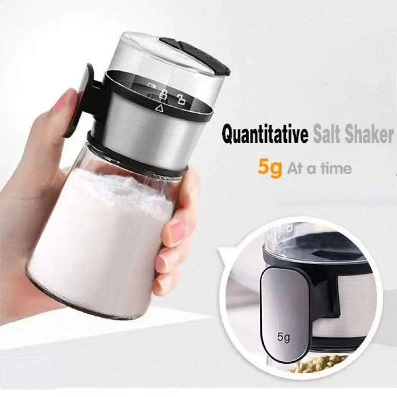 

Push-type Salt Dispenser Spice Shaker salt shaker and pepper spice jar container Kitchen supplies