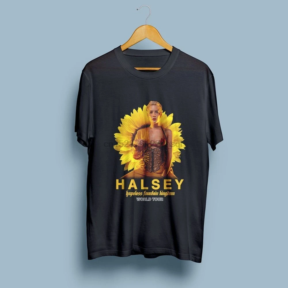 Футболка HALSEY мужская с надписью HOPELESS Kingdom хлопковая тенниска принтом Стильная