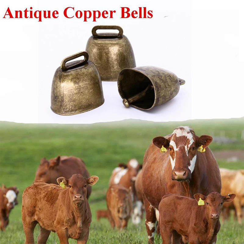 

Farm Livestock Bells Metal Loud Crisp Spread Farther Loud Grazing Cow Horse Sheep Prevent The Loss Cattle Dogs Animal Bell