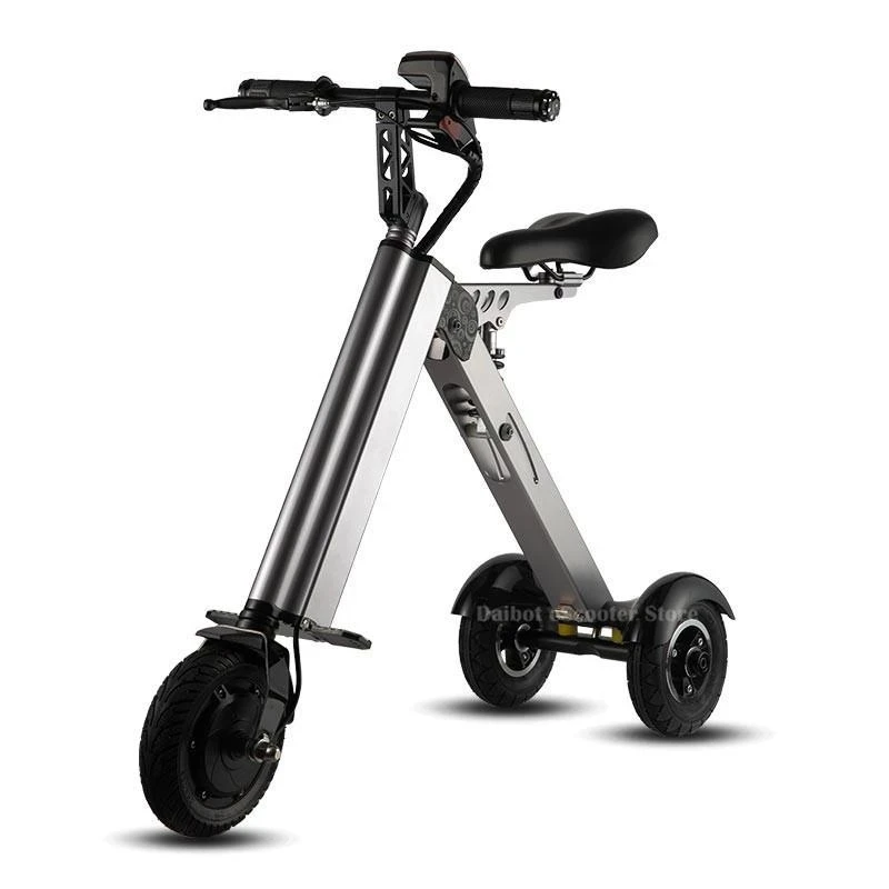 

Folding Electric Tricycle Three Wheels Electro-tricycle 8 Inch 250W 36V Speed 20KM/H Portable Smart Electric Bikes Adults