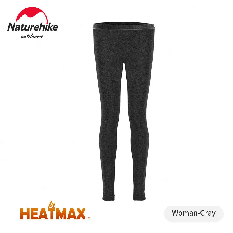 Woman-Gray-Pants Naturehike на открытом воздухе держать тепло нижнее белье спонтанная температура осенние брюки зима пот выпускать Спортивное нижнее белье "Xuan Shang" - Цвет: Woman-Gray-Pants
