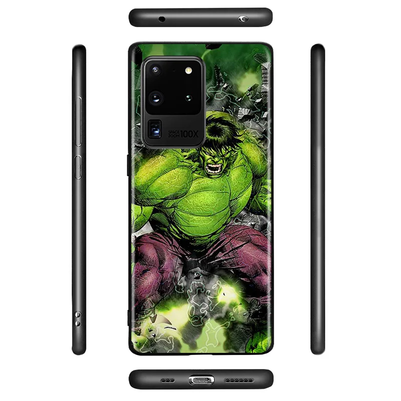 

Marvel Avengers Super Hero Hulk For Samsung Galaxy A21S A51 A71 A91 A12 A32 A42 A52 A72 A02S Soft TPU Silicone Black Phone Case