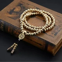 tactical buddha beads bracelet edc outdoor self defense protection survival necklace chain whip
