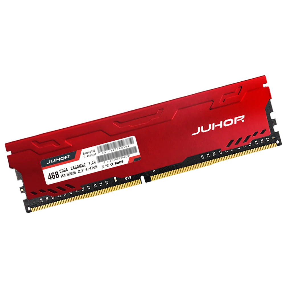 Комплект оперативной памяти для настольных ПК DDR4, оперативная память 4 ГБ, 8 ГБ, 16 ГБ, DDR4, 2400 МГц, U-DIMM, PC4-19200, 288 pin, non-ecc(без коррекции ошибок), оперативная память