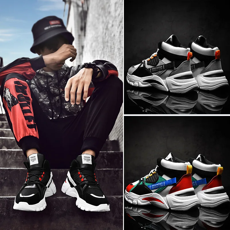 Зимняя мужская обувь теплые спортивные кроссовки для мужчин Уличная бега с