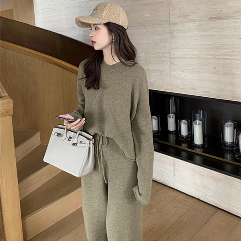 Mozuleva Повседневный свитер спортивный костюм с круглым вырезом пуловеры и