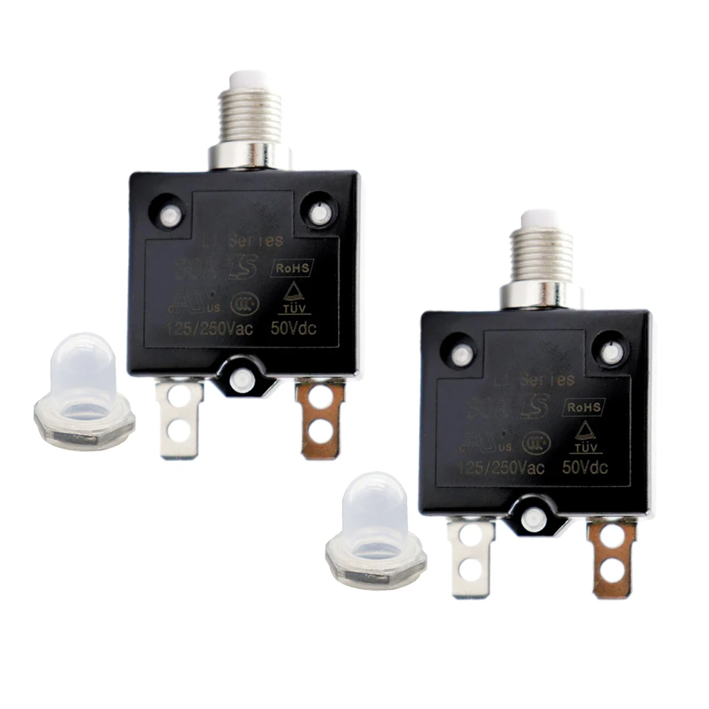 2X30 А выключатель цепи защита от перегрузки + прозрачная водонепроницаемая