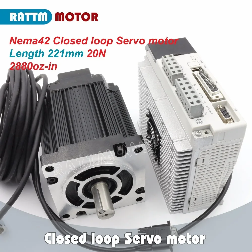 Nema42 замкнутый цикл Серводвигатель 20н. М/2880oz in 3 фазный 110 гибридный шаговый