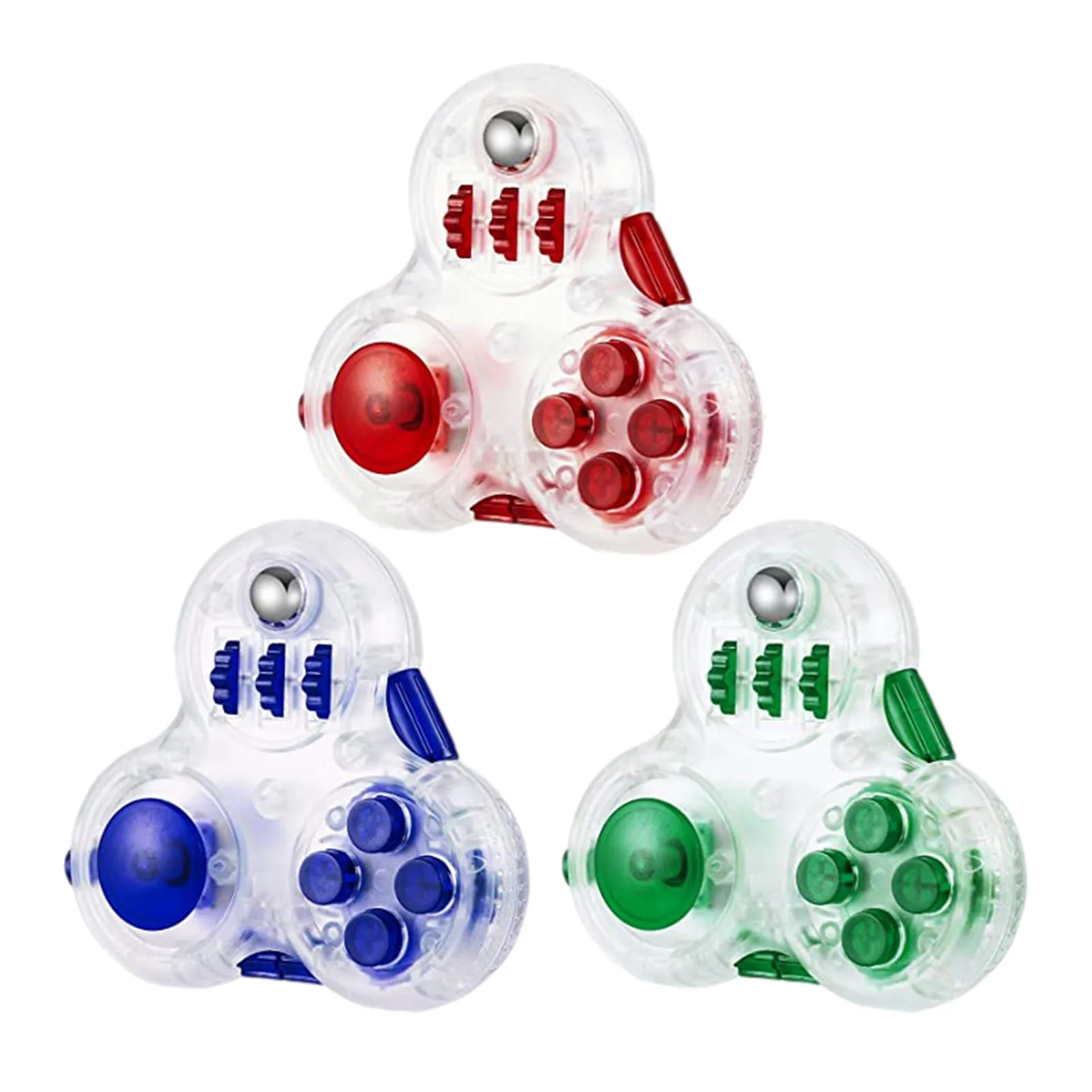 

1PC Novel Interesting Fidget Finger Stress Reliever Fidget Pad Toy With 10 Fidget Features Puzzle Decompression Toy For Children