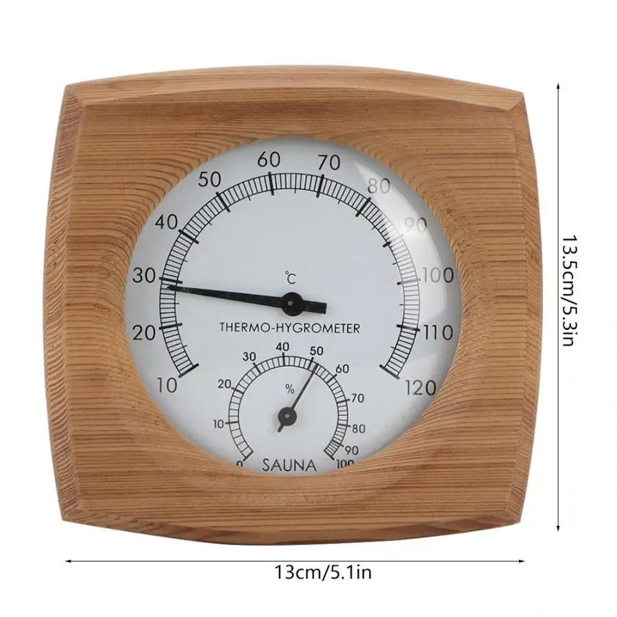 Комнатный деревянный Термогигрометр 2 в 1 гигрометр аксессуары для паровой сауны