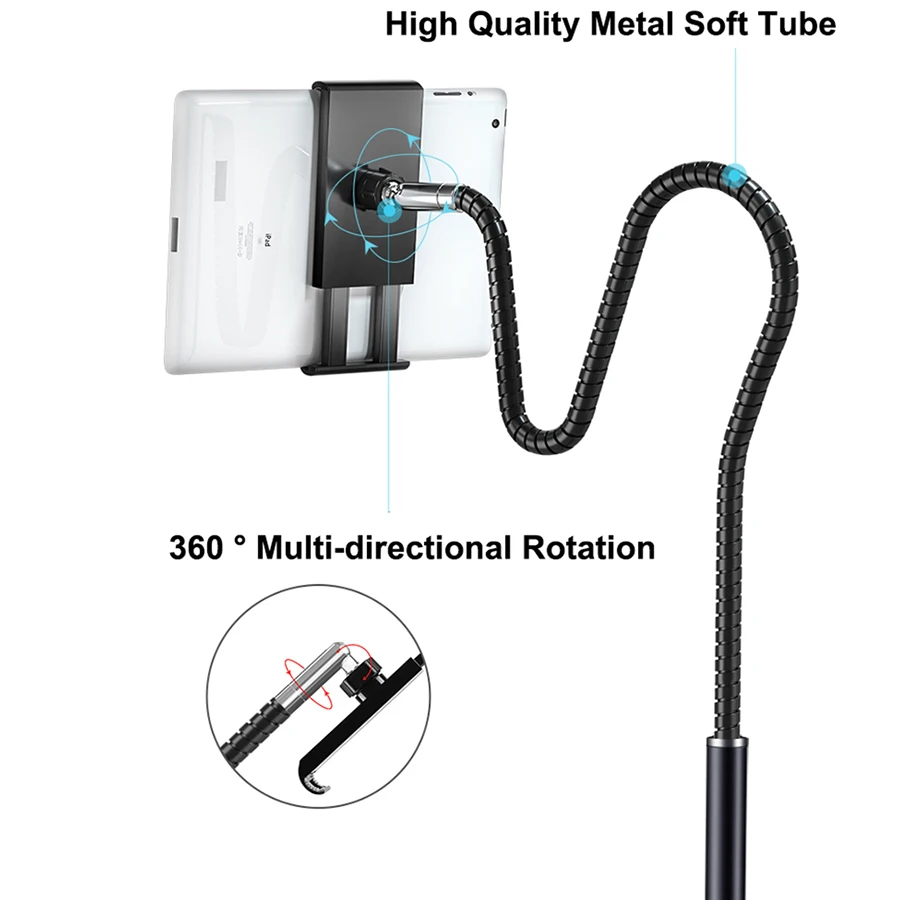 Miglior Supporto Di Montaggio Flessibile Con Base Ponderata Supporti Da Pavimento Treppiede Monopiede Doe Tablet Supporto Per Telefoni Cellulari IPad Per Videoregistratori