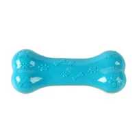 interactive dog squeaky toy rubber small dog bone shaped puppy chewing teeth cleaning toys pet dogs play exercise toys supplies