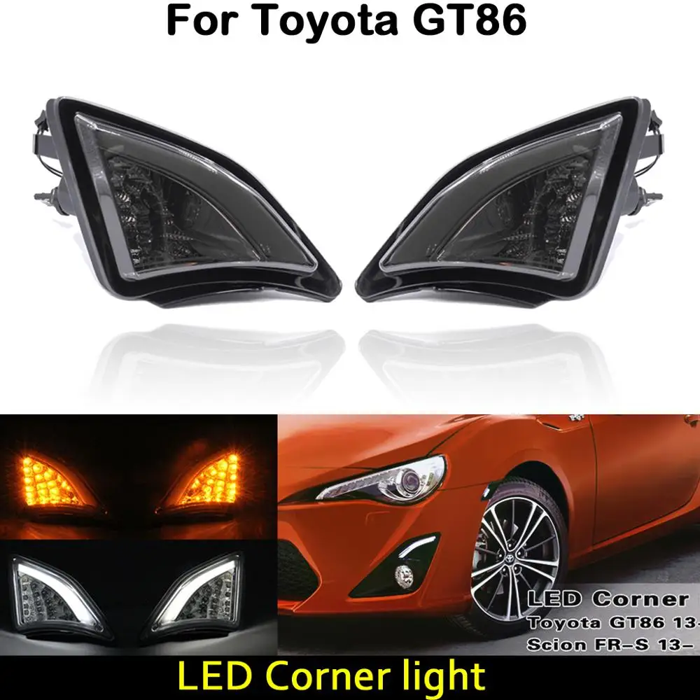 Для Toyota GT86 Scion FRS 2013 UP светодиодный Угловой светильник дневной ходовой габаритный