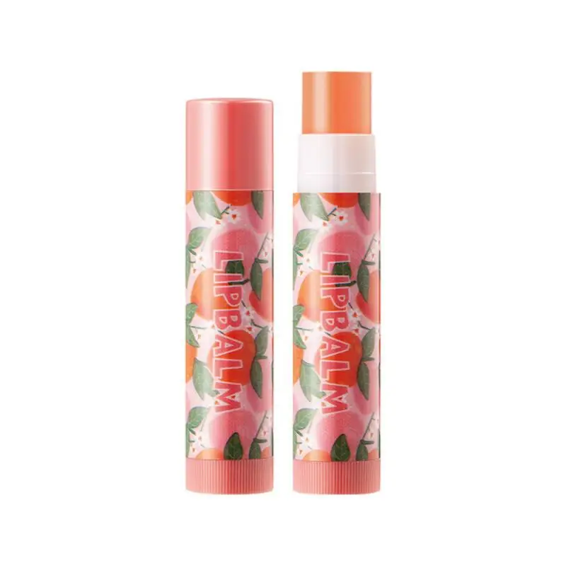 

1PC Natural Fruits Flavor Moisture Lip Balm Honey Moisturizing Hyaluronic Lip Care Discoloration Anti-dry Lipstick Primer TSLM2