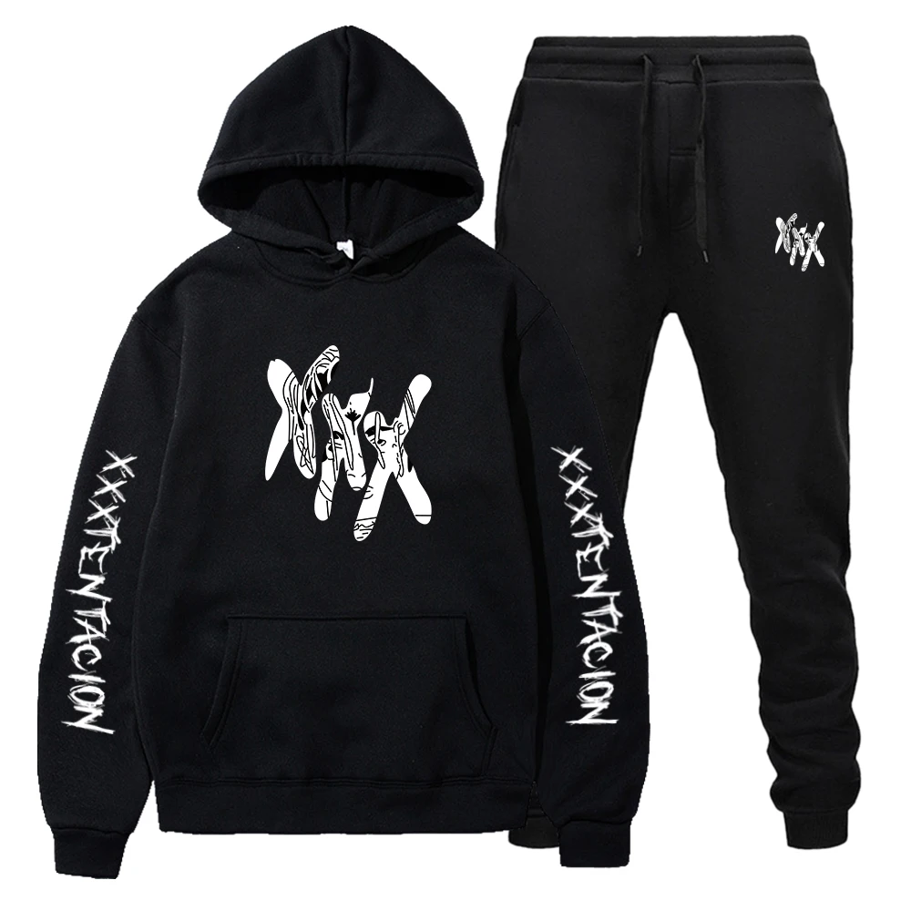 

XXX Printing Men Clothing Tops Sets Graphic Hoodies Gothic Harajuku Streetwear Sports Style New Style Fashion Trend