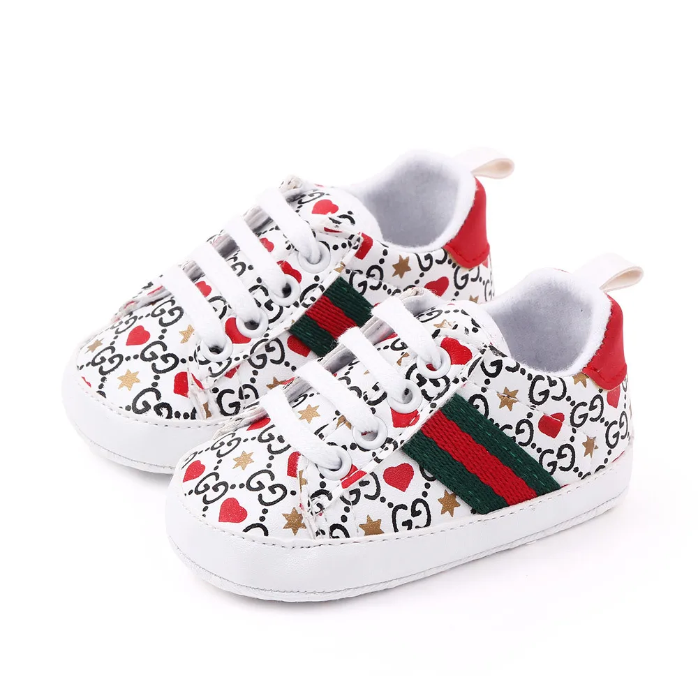 

Baby Toddler Shoes for Girls Boys Fashion Casual First Walkers Newborn 0-6-12 Month Soft-Soled PU Prewalker