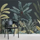 Bacal Тропический лес завод банановый лист джунгли обои фрески для фона