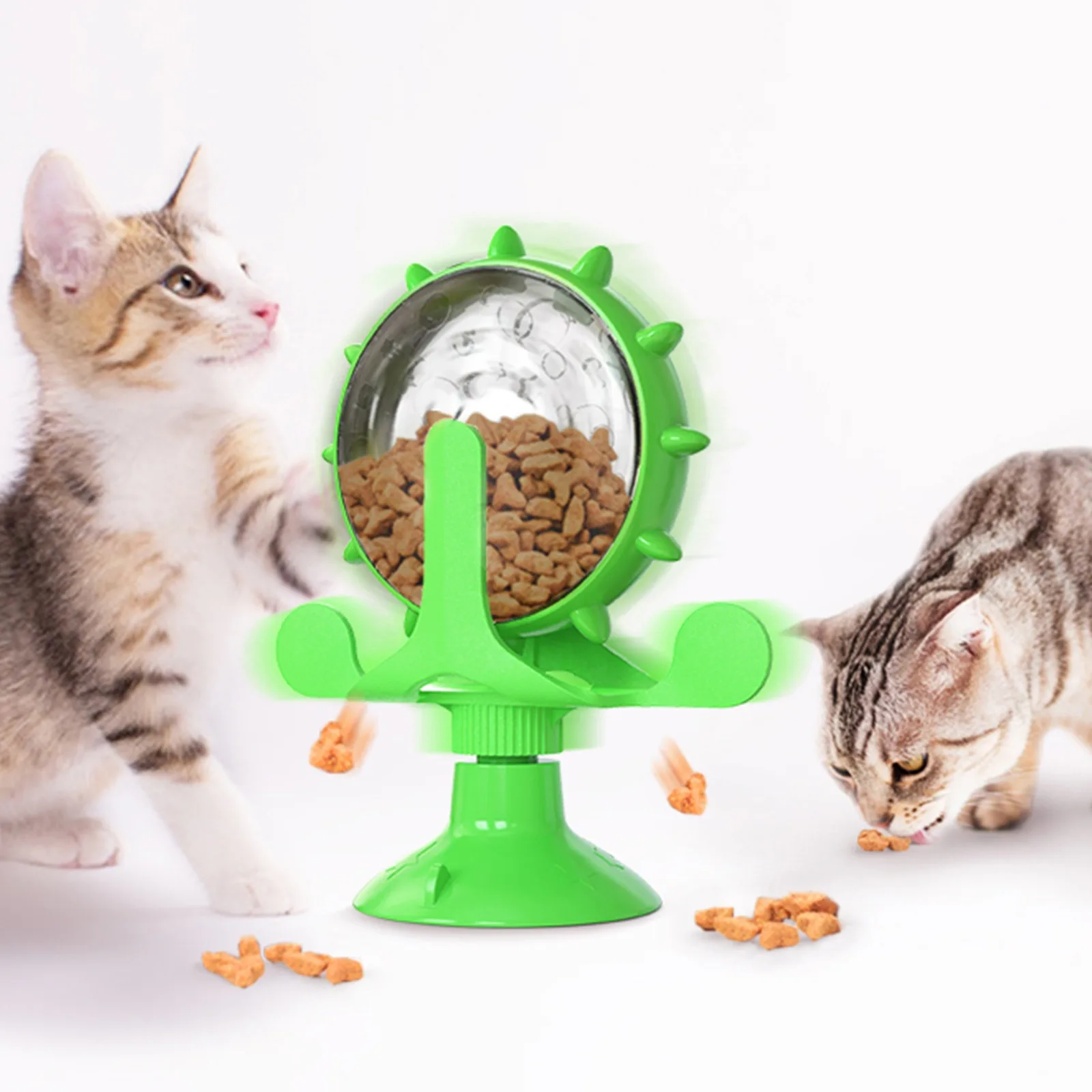 

New Original Treat Leaking Cat Toy Interactive Rotatable Wheel Toy for Cats Kitten Dogs Pet Product Accessories for Dropshipping