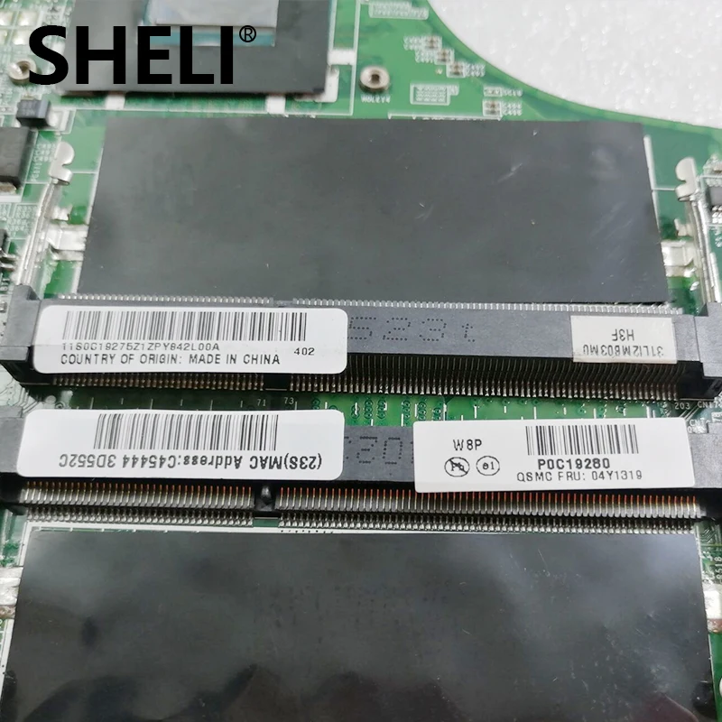 Материнская плата для ноутбука SHELI совместимая с Lenovo ThinkPad Edge E130 DA0LI2MB8H0 i5-3337U 04Y1319 DDR3