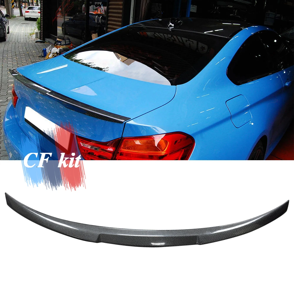 CF Kit настоящий спойлер из углеродного волокна крылья для BMW F82 M4 Coupe 2014 вверх задний
