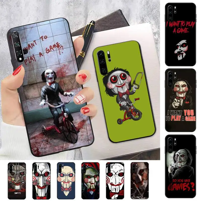 

Saw Horror Moive Ghost Remarkable Popular Phone Case for Huawei P30 40 20 10 8 9 lite pro plus Psmart2019