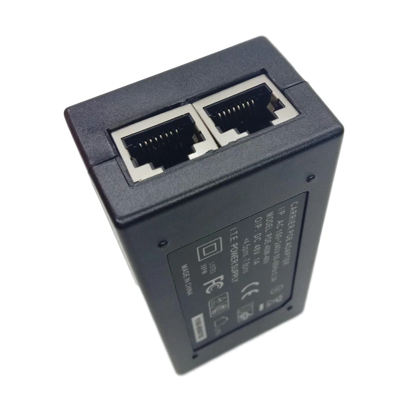 24V 1A PoE Мощность адаптера переменного тока инжектор 24 Вт Ethernet адаптер IP питание