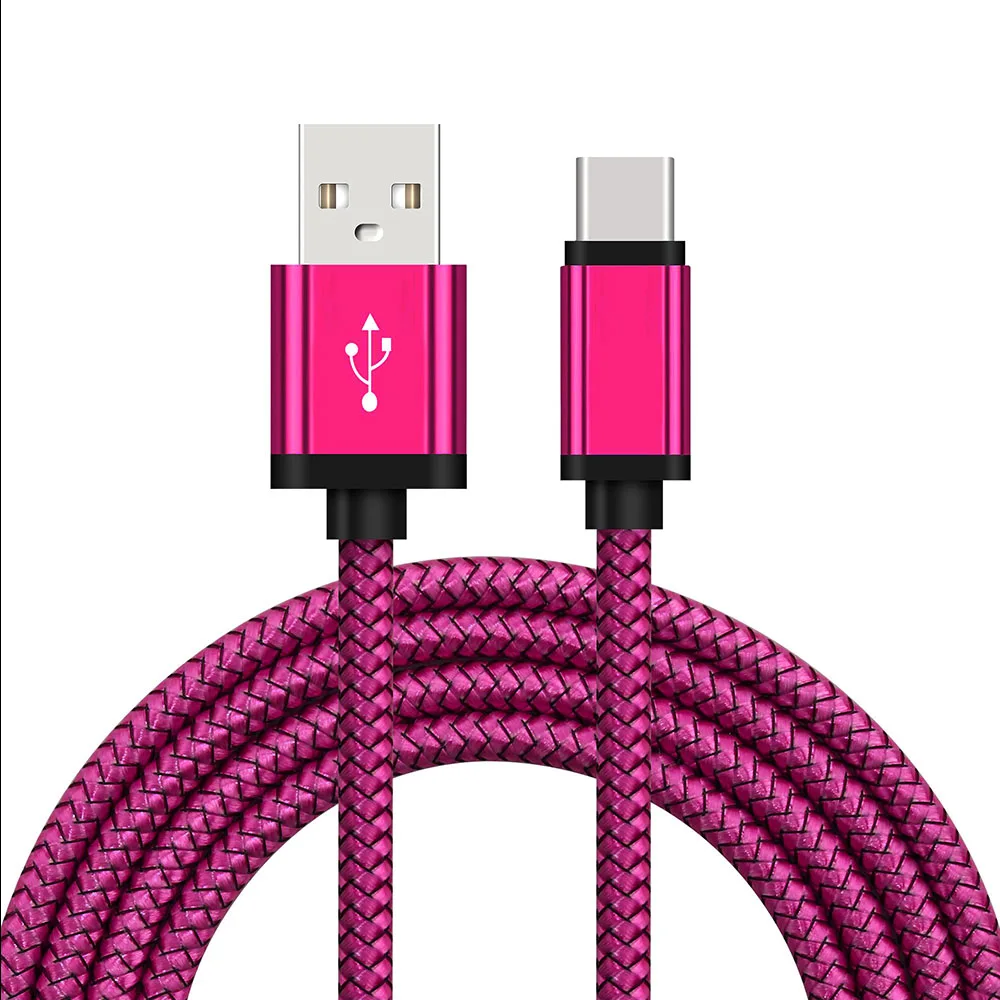 

Fast Charger for Samsung Type C Cable 1m Android Charging Cable Big Head Black Pink Green Long Tyle