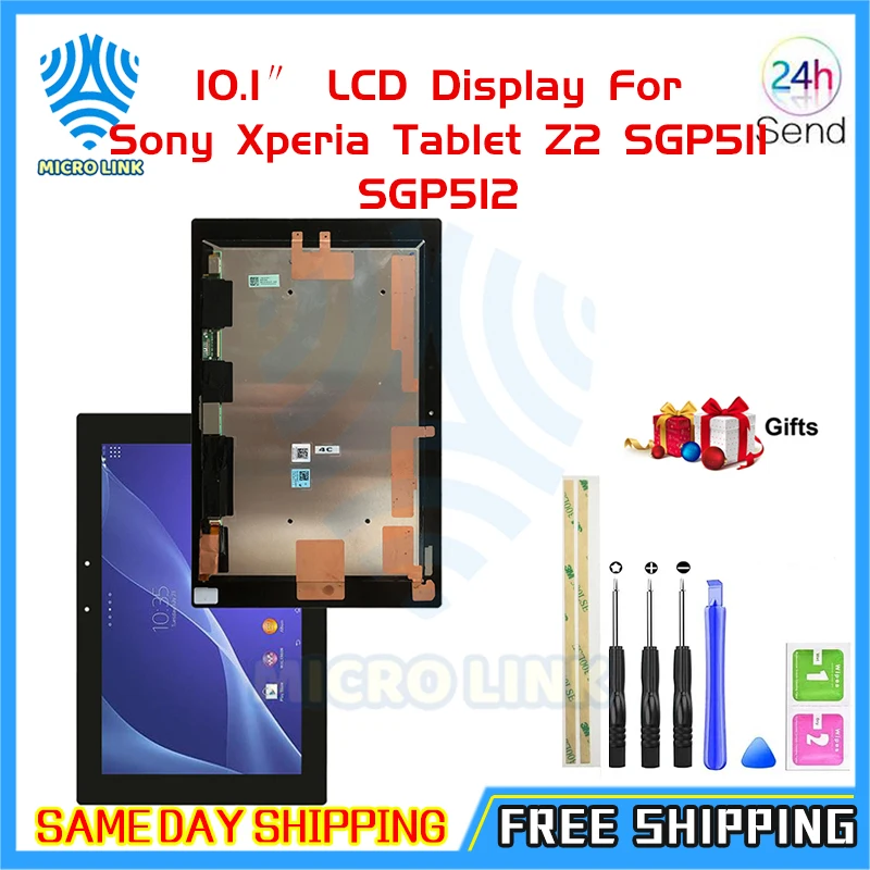 ЖК-дисплей 10 1 дюйма для Sony Xperia Tablet Z2 SGP511 SGP512 SGP521 SGP541 SGP551 SGP561 с сенсорным экраном и