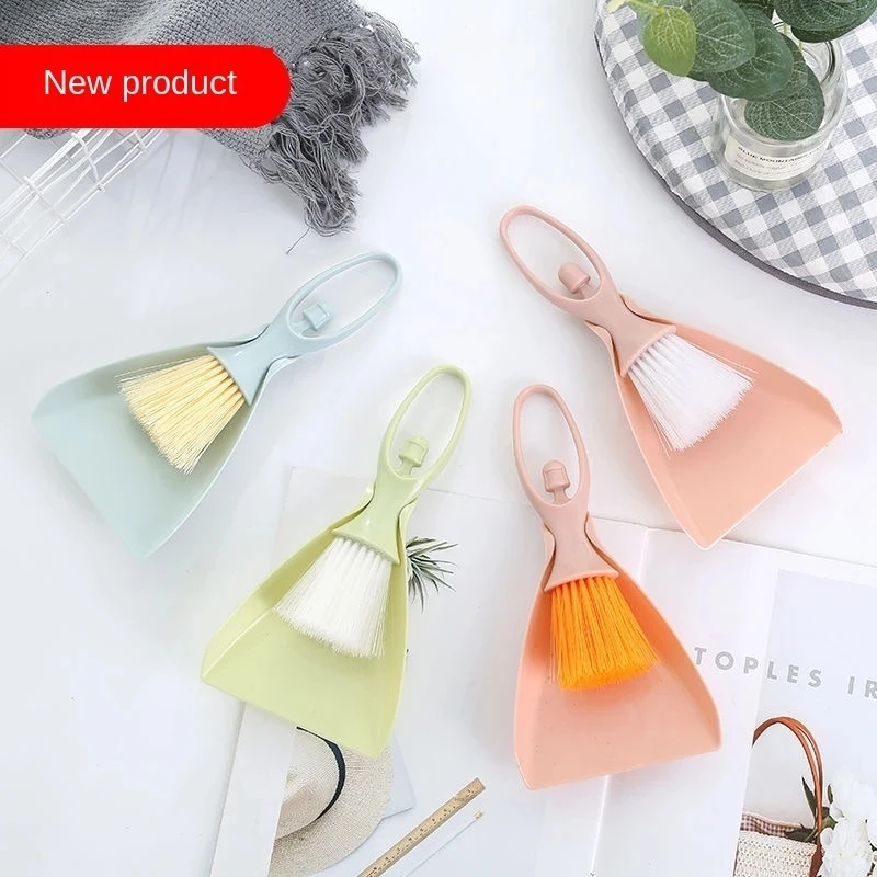 

Mini Broom Dustpan Set Desktop Cleaning Brush Household Desktop Dust Small Dust Sweep Wipe The Keyboard Daily Necessities