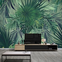 custom 3d wall mural nordic plants green leaves photo wallpaper living room tv sofa bedroom home decor papel de parede sala 3 d