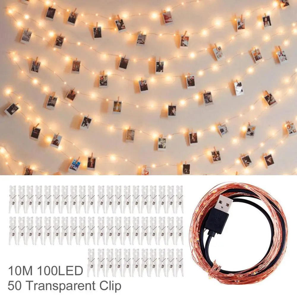 10m 100 LED QIFU Рождественская елка занавеска С лосями светильник Счастливого Рождества Декор для дома Рождество украшения Рождественские подарки Navidad год - Color: 10m 100 LED