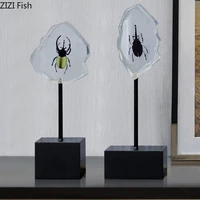 creative insect amber crafts furnishings transparent resin animal living room bookcase modern home luxury decoration accessories
