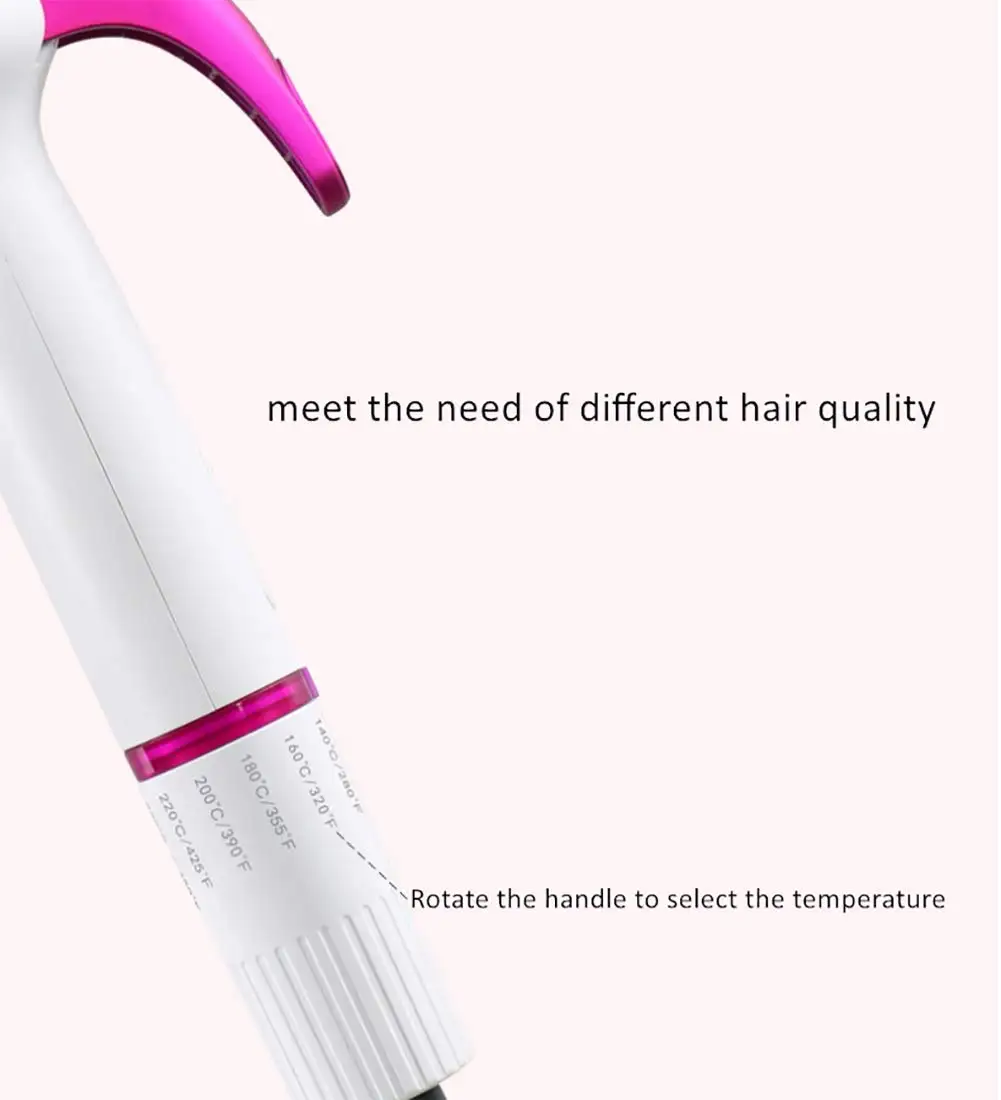 

Professional Hair Curler Negative Ion Hair Waver Curling Iron Electric Waver Wand Hair Styling Tool Pear Flowwer Con