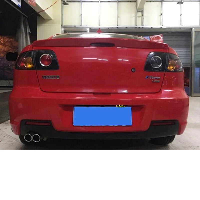 Спойлер для Mazda 3 2005 2013 высококачественный материал ABS заднее крыло автомобиля