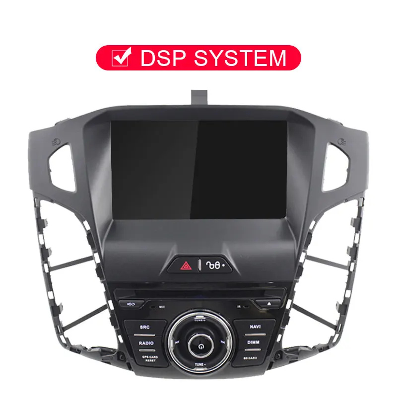 With DSP JDASTON Android 9,0 Автомобильный DVD плеер для Ford Focus 2011 2012 2013 WI-FI мультимедиа gps стерео 1Din автомобильное радио аудио авто видео - Цвет: With DSP
