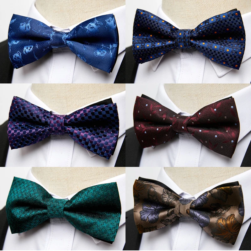 

Галстук-бабочка из 100% шелка, в шотландскую клетку