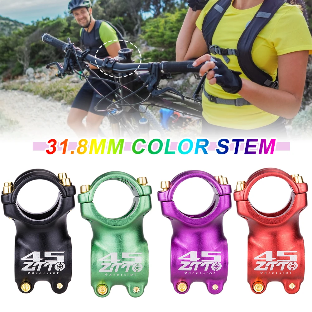 

1PC Bicycle 40mm Short Stem 28.6mm Or 1-1/8" To 31.8mm Handlebar MTB ±7 Degrees MTB Mountain Road Bike Bar Stem