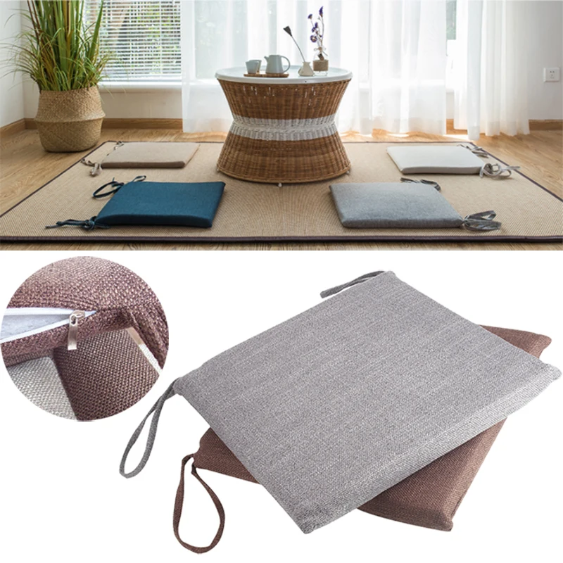 Стул диван подушка стул хлопок квадратный 40*40 см серый коричневый спальня