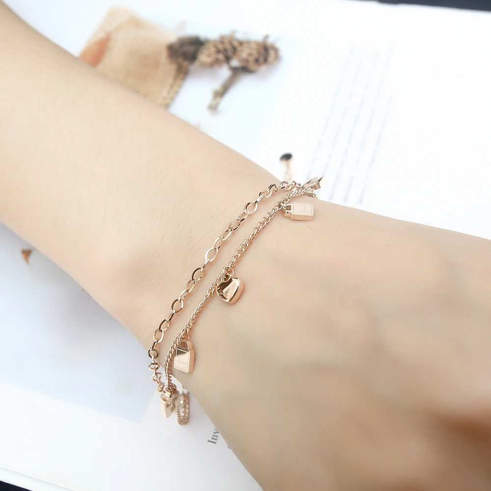 OUFEI женские ювелирные изделия из нержавеющей стали многослойные браслеты