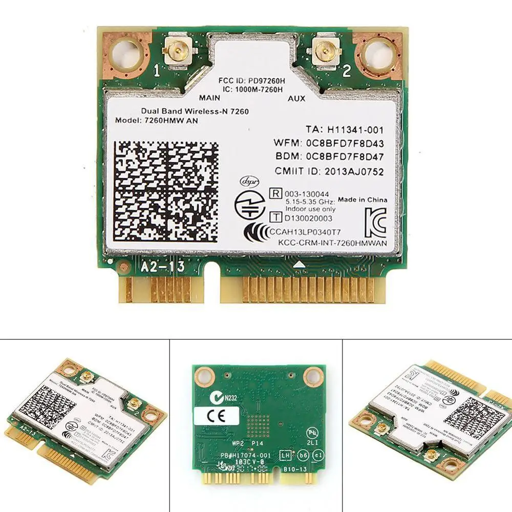 Двухдиапазонная беспроводная сетевая карта для Intel Dual Band wireless AN 7260 7260HMW 2 4G и 5G