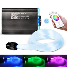 Optic Fiber Lights Smart APP control 18W RGBW Starry Sky Effect Ceiling Light 2-5m Optical Fiber Cable available Car Decoration