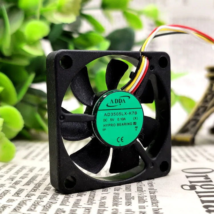 Новый AD3505LX-K7B 5V 0.10A 3507 3 5 см 4 провода защиты электродвигателя Вентилятор