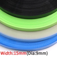 5m dia 9mm pvc heat shrink tube width 15mm lithium battery insulated film wrap protection case pack wire cable sleeve