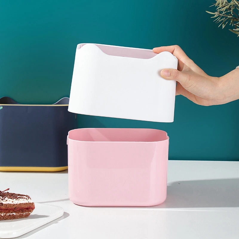 Настольная многофункциональная мини корзина для мусора ведро домашнего и