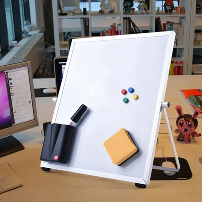 

Magnetic Whiteboard Writing Board Double Side With Pen Erase Magnets Buttons For Office School