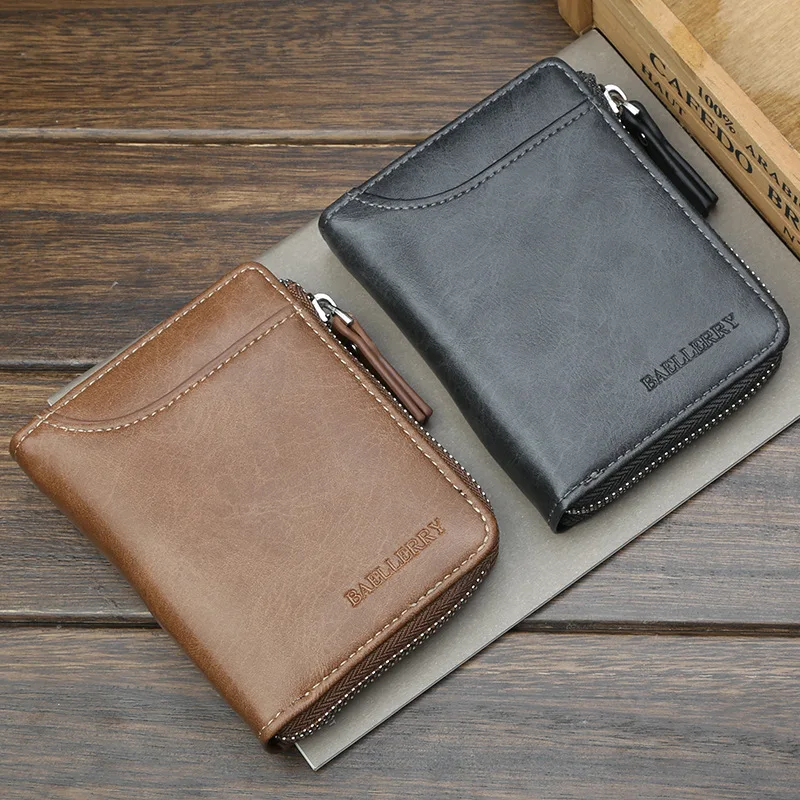 

Leather Wallet Men Carteira Masculina Couro Billeteras Para Hombre Coin Purses Portafoglio Uomo Monedero Purse Tarjetero Card