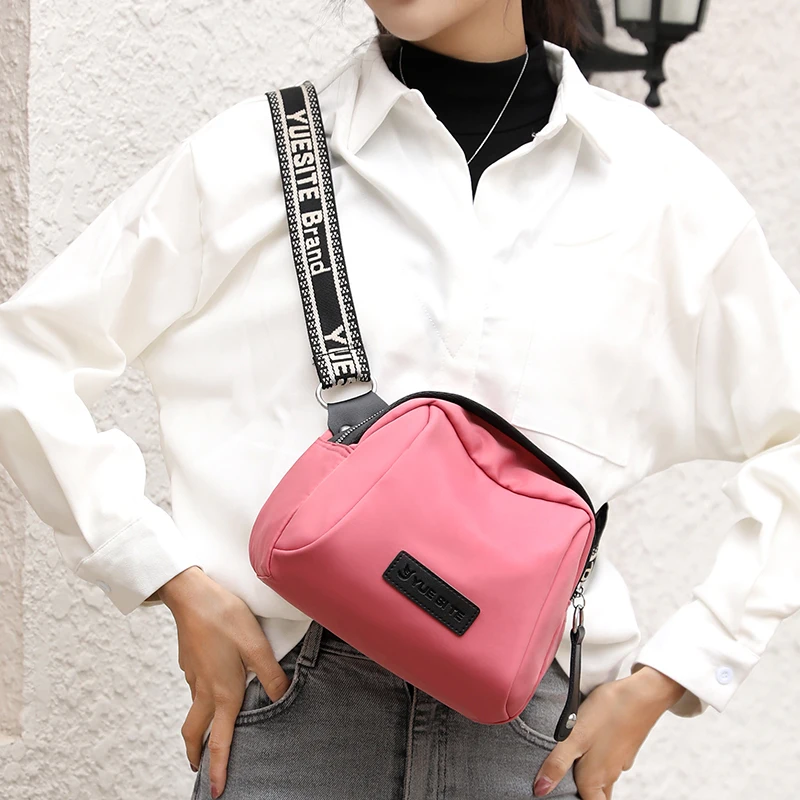 Сумка женская через плечо Vento Marea из нейлона мягкая водонепроницаемая с широким