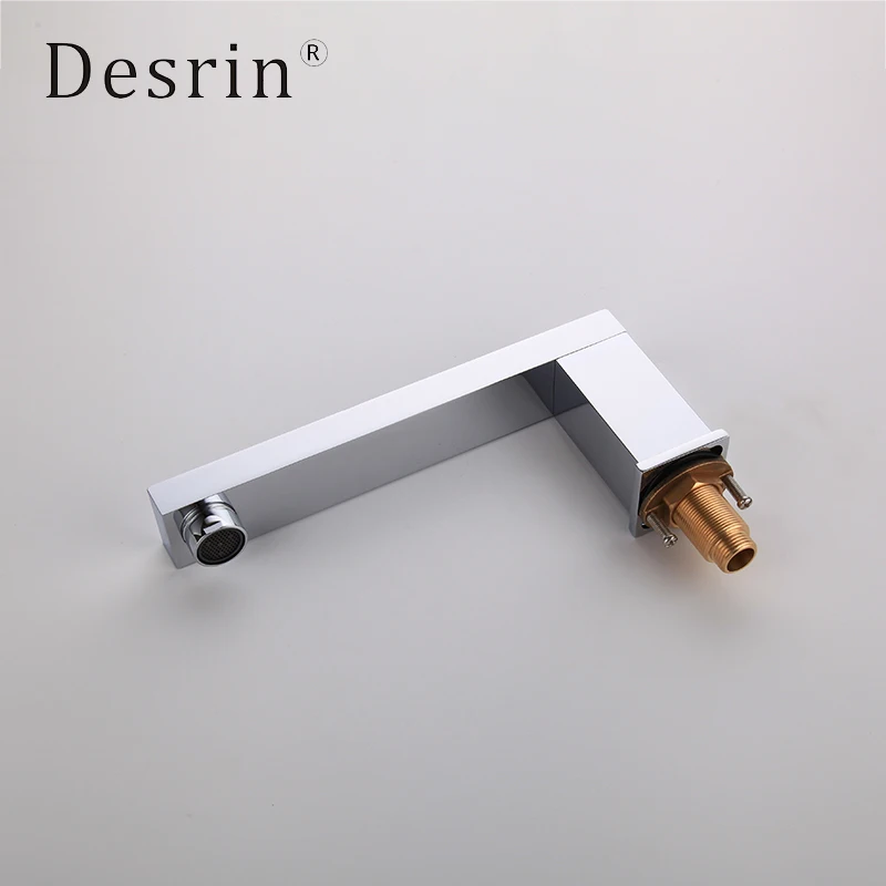 Desrin латунь Сплит ванна кран со стеклянным краем сидя Тип 5 отверстие горячей и